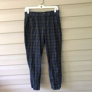 Grunge Plaid Pants Hollister- M
